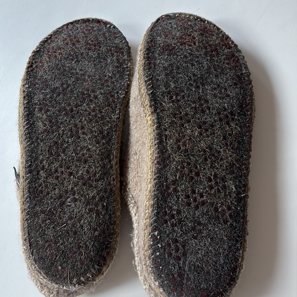 Haflinger Boiled Wool Cozy Brown Slippers 44 US 10-10.5 - Picture 6 of 9